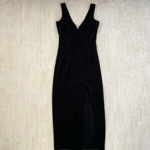 Vintage Roberta Black Sleeveless Maxi Dress 11/12
